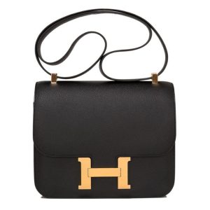 Hermès Bag Constance 24 Black Epsom Gold Hardware