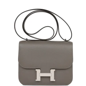 Hermès Constance 18 Gris Meyer Epsom Palladium Hardware