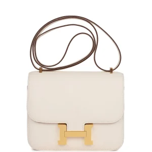 Hermès Constance 18 Nata Chevre Mysore Gold Hardware