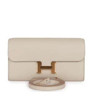 Hermès Constance Wallet To Go Beton Evercolor Gold Hardware