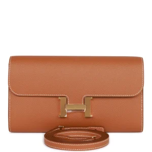 Hermès Constance Wallet To Go Gold Epsom Gold Hardware