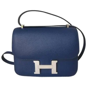 Hermès Constance 18 Bleu Saphir Epsom Palladium Hardware