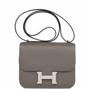 Hermès Constance 18 Gris Meyer Epsom Palladium Hardware