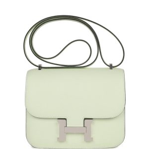 Hermès Constance 18 Vert Fizz Epsom Palladium Hardware