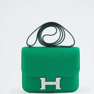 Hermès Constance 18 Vert Jade Epsom Palladium Hardware