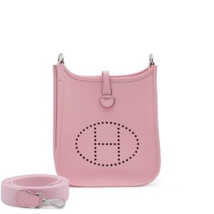 Hermès Evelyne Mini Rose Sakura 3Q Clemence