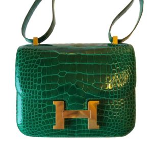 Hermès Constance 24 Vert Emerald 6Q Alligator Matt