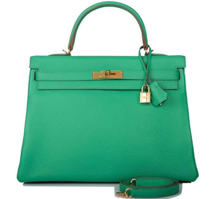 kelly-35-menthe-clemence-retourné-gold-hardware