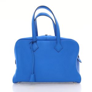 Hermès Victoria 32 Blue Zanzibar  B3 Clemence