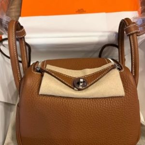 Hermès Lindy  Mini Gold 37 Clemence 2023 B