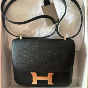 Hermès Constance Mirror 18 Black 89 Epsom B