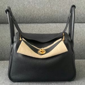 Hermès Lindy  26 Black 89 Clemence D