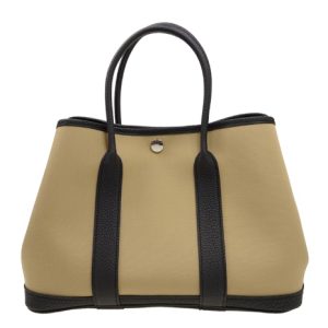 Hermès Garden Party  30 Black 89, Trench S2 Negonda, Toile 2016