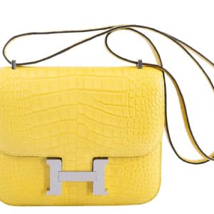 Hermès Constance  18 Mimosa M9 Alligator Matt 2024 B