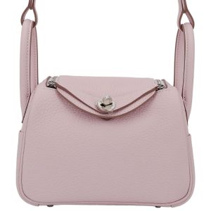 Hermès Lindy  Mini Mauve Pale 09 Clemence 2024 W