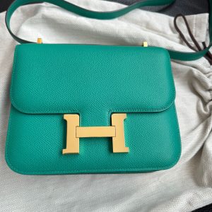 Hermès Constance  18 Vert Jade O6 Epsom 2022 U