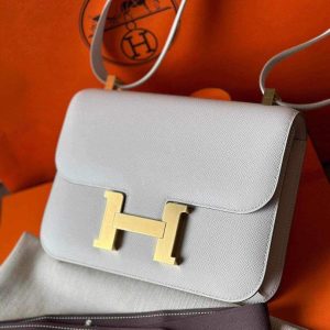 Hermès Constance  24 Gris Pale M4 Epsom 2024 B