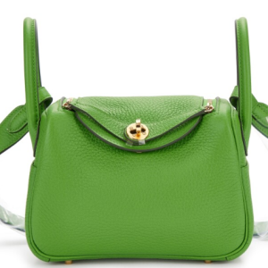 Hermès Lindy  Mini Vert Yucca A8 Clemence W