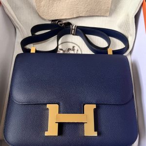 Hermès Constance  24 Blue Saphir T7 Epsom 2024