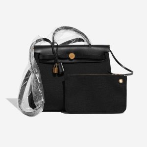 Hermès Herbag  31 Black 89 Toile, Vache Hunter 2023 B