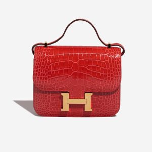 Hermès Constance  18 Rouge Coeur S3 Alligator Shiny 2019 D