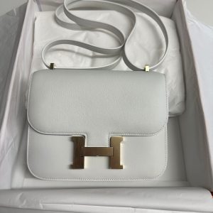 Hermès Constance  18 New White 0U Swift B