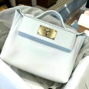 Hermès 24/24  Mini New White 0U Evercolor 2023 B