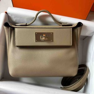 Hermès 24/24  Mini Beige Marfa 8Q Evercolor W