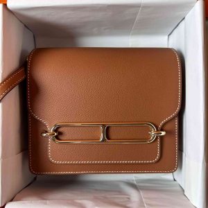 Hermès Roulis  Mini Gold 37 Evercolor W