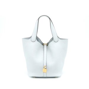 Hermès Picotin  22 Blue Pale 5A Clemence 2022 U