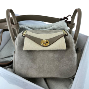 Hermès Lindy  Mini Etoupe  18 Grizzly 2024 B