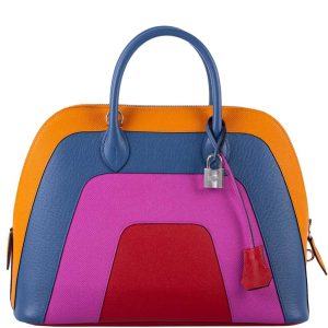 Hermès Bolide  30 Apricot I9, Blue Agate R2, Magnolia 9I, Rouge Casaque Q5 Epsom 2020 Y