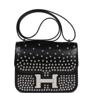 Hermès Constance Clouté 18 Black 89 Box 2024 W