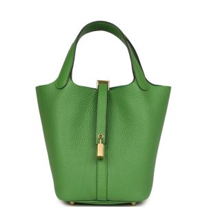 Hermès Picotin  18 Vert Yucca A8 Clemence 2023 B