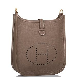 Hermès Evelyne  Mini Etoupe  18 Clemence 2022 U