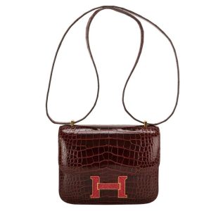 Hermès Constance  18 Bordeaux  57 Alligator Shiny 2014 R