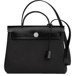 Hermès Herbag  31 Black 89 Toile 2024 W