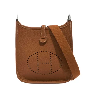 Hermès Evelyne  Mini Gold 37 Clemence 2021 Z