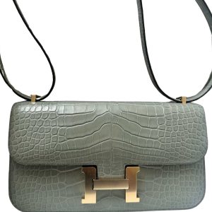 Hermès Constance Elan Gris Ciment 0V Alligator Matt 2024 W