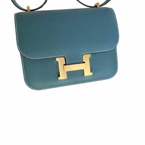 Hermès Constance Mirror 18 Blue Jean  75 Epsom 2024 W