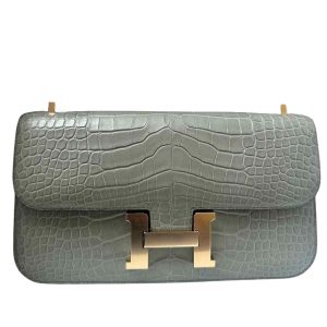 Hermès Constance Elan Gris Ciment 0V Alligator Matt 2024 W
