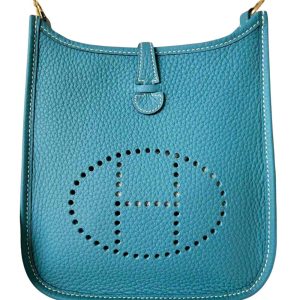 Hermès Evelyne  Mini Blue Jean  75 Clemence 2024 W