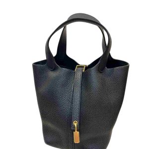 Hermès Picotin  18 Black 89 Clemence 2020 Y