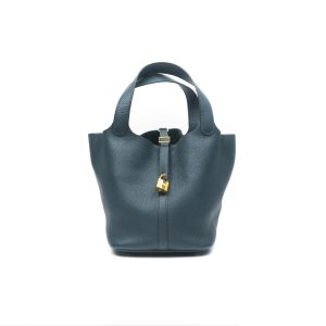 Hermès Picotin  22 Vert Cypres 6O Clemence 2021 Z