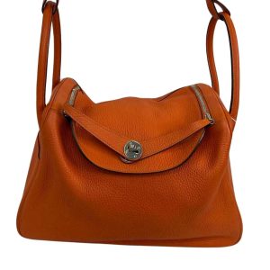 Hermès Lindy  34 Orange H 93 Clemence 2014 R