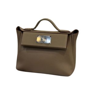 Hermès 24/24  Mini Etoupe  18 Evercolor, Swift 2023 U