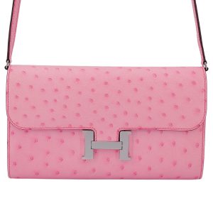 Hermès Constance To Go Bubblegum L4 Ostrich 2020 Y