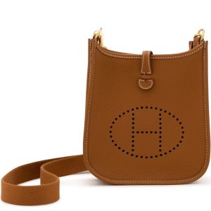 Hermès Evelyne  Mini Gold 37 Clemence 2024 W