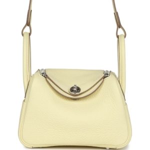 Hermès Lindy  Mini Jaune Milton I8 Clemence 2024 W