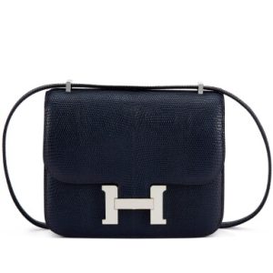Hermès Constance  18 Indigo Aizome Lizard 2024 U